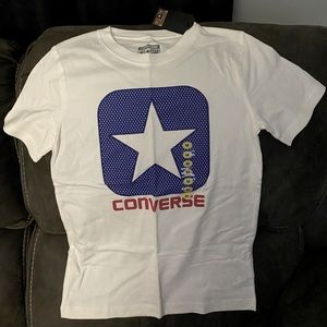 Crisp white converse t-shirt